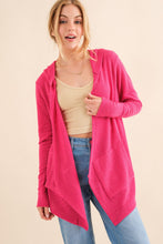 Load image into Gallery viewer, And The Why Full Size Thermal Hooded Open Front Cardigan with Pockets