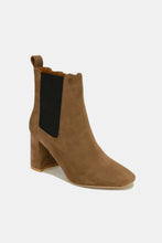 Load image into Gallery viewer, Beast Fashion Faux Suede Block Heel Chelsea Boots with Elastic Side Panel