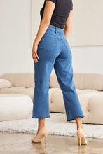 Load image into Gallery viewer, RFM Crop Chloe Full Size Tummy Control High Waist Raw Hem Jeans