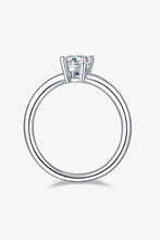 Load image into Gallery viewer, 1 Carat Moissanite 925 Sterling Silver Solitaire Ring Ti Amo I love you