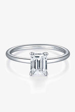 Load image into Gallery viewer, 1 Carat Moissanite 925 Sterling Silver Solitaire Ring Ti Amo I love you