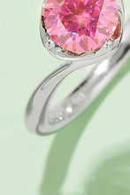Load image into Gallery viewer, 1 Carat Moissanite 925 Sterling Silver Solitaire Ring Ti Amo I love you