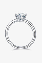 Load image into Gallery viewer, 1 Carat Moissanite 925 Sterling Silver Solitaire Ring Ti Amo I love you