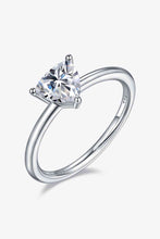 Load image into Gallery viewer, 1 Carat Moissanite 925 Sterling Silver Solitaire Ring Ti Amo I love you