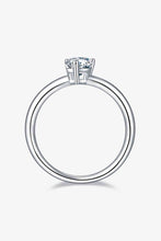 Load image into Gallery viewer, 1 Carat Moissanite 925 Sterling Silver Solitaire Ring Ti Amo I love you