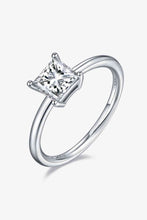 Load image into Gallery viewer, 1 Carat Moissanite 925 Sterling Silver Solitaire Ring Ti Amo I love you