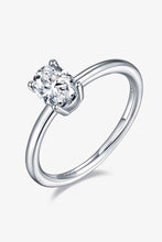 Load image into Gallery viewer, 1 Carat Moissanite 925 Sterling Silver Solitaire Ring Ti Amo I love you