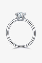 Load image into Gallery viewer, 1 Carat Moissanite 925 Sterling Silver Solitaire Ring Ti Amo I love you