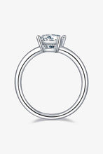 Load image into Gallery viewer, 1 Carat Moissanite 925 Sterling Silver Solitaire Ring Ti Amo I love you