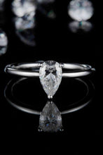 Load image into Gallery viewer, 1 Carat Moissanite 925 Sterling Silver Solitaire Ring Ti Amo I love you