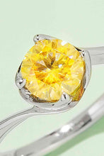 Load image into Gallery viewer, 1 Carat Moissanite 925 Sterling Silver Solitaire Ring Ti Amo I love you