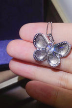 Load image into Gallery viewer, 1 Carat Moissanite Butterfly Pendant Necklace Ti Amo I love you