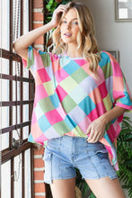 Load image into Gallery viewer, HOPELY Color Block Waffle Oversized T-Shirt