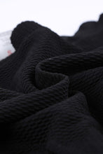 Load image into Gallery viewer, Womens Black Solid Scalloped One-Shoulder Bikini