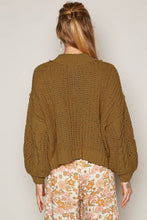 Load image into Gallery viewer, POL Mock Neck Cable Knit Sweater