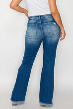 Load image into Gallery viewer, bytos Full Size Raw Hem Distressed High Rise Bootcut Jeans