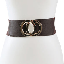 Load image into Gallery viewer, Gold Double Circle Fashion Belt