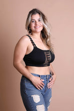 Load image into Gallery viewer, Boho Eye Lace Applique Bralette Plus Size