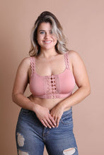 Load image into Gallery viewer, Boho Eye Lace Applique Bralette Plus Size