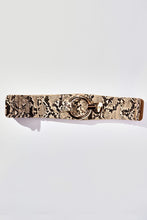 Load image into Gallery viewer, Snake Print Wide Fashion Belt