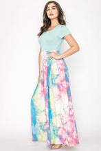 Load image into Gallery viewer, Two Tone Tie Dye Maxi Dress