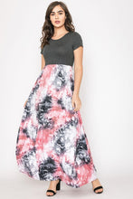 Load image into Gallery viewer, Two Tone Tie Dye Maxi Dress