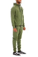 Load image into Gallery viewer, Mens Full Zip Sweat Pant Sweat Set