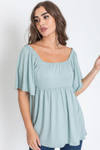 Load image into Gallery viewer, Solid Square Neck Babydoll Tunic