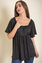 Load image into Gallery viewer, Solid Square Neck Babydoll Tunic