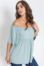 Load image into Gallery viewer, Solid Square Neck Babydoll Tunic