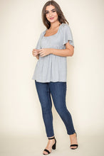 Load image into Gallery viewer, Solid Square Neck Babydoll Tunic