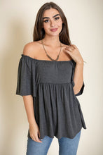 Load image into Gallery viewer, Solid Square Neck Babydoll Tunic