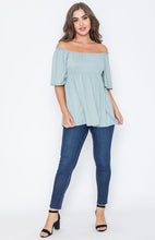 Load image into Gallery viewer, Solid Square Neck Babydoll Tunic