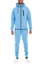 Load image into Gallery viewer, Mens Full Zip Sweat Pant Sweat Set