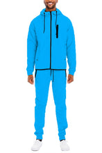 Load image into Gallery viewer, Mens Full Zip Sweat Pant Sweat Set