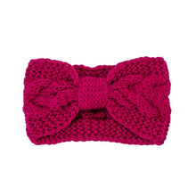 Load image into Gallery viewer, Winter Crochet Bow Twisted Head Band