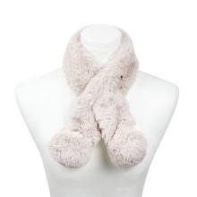 Load image into Gallery viewer, Faux Fur Pom Pom Scarf