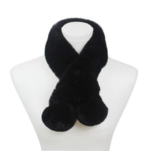 Load image into Gallery viewer, Faux Fur Pom Pom Scarf