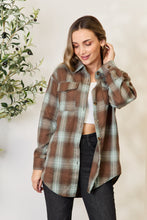 Load image into Gallery viewer, Plaid Dropped Shoulder Shirt