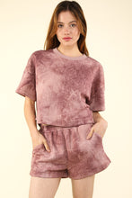Load image into Gallery viewer, VERY J Quilted Washed Crop Top and Shorts Set