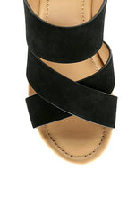 Load image into Gallery viewer, GERD Block Heeled Suede Slip-On Sandal