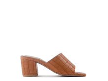 Load image into Gallery viewer, LONDON RAG DUMPLINN Slip-On Block Heel Sandal