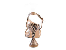 Load image into Gallery viewer, CHERRY TART Snake Print Spool Heel Sandals