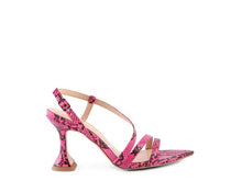 Load image into Gallery viewer, CHERRY TART Snake Print Spool Heel Sandals