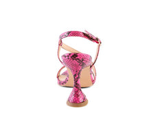 Load image into Gallery viewer, CHERRY TART Snake Print Spool Heel Sandals