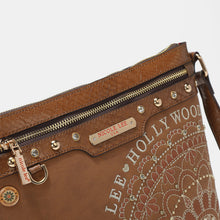 Load image into Gallery viewer, Nicole Lee USA Metallic Stitching Embroidery Inlaid Rhinestone Crossbody Bag