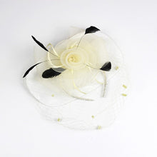 Load image into Gallery viewer, Flower Fascinator Headband w Clip