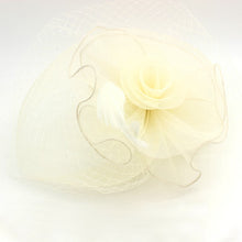 Load image into Gallery viewer, Classic Rose Fascinator w/ Headband & Clip