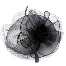 Load image into Gallery viewer, Classic Rose Fascinator w/ Headband & Clip