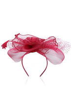 Load image into Gallery viewer, Classic Rose Fascinator w/ Headband & Clip